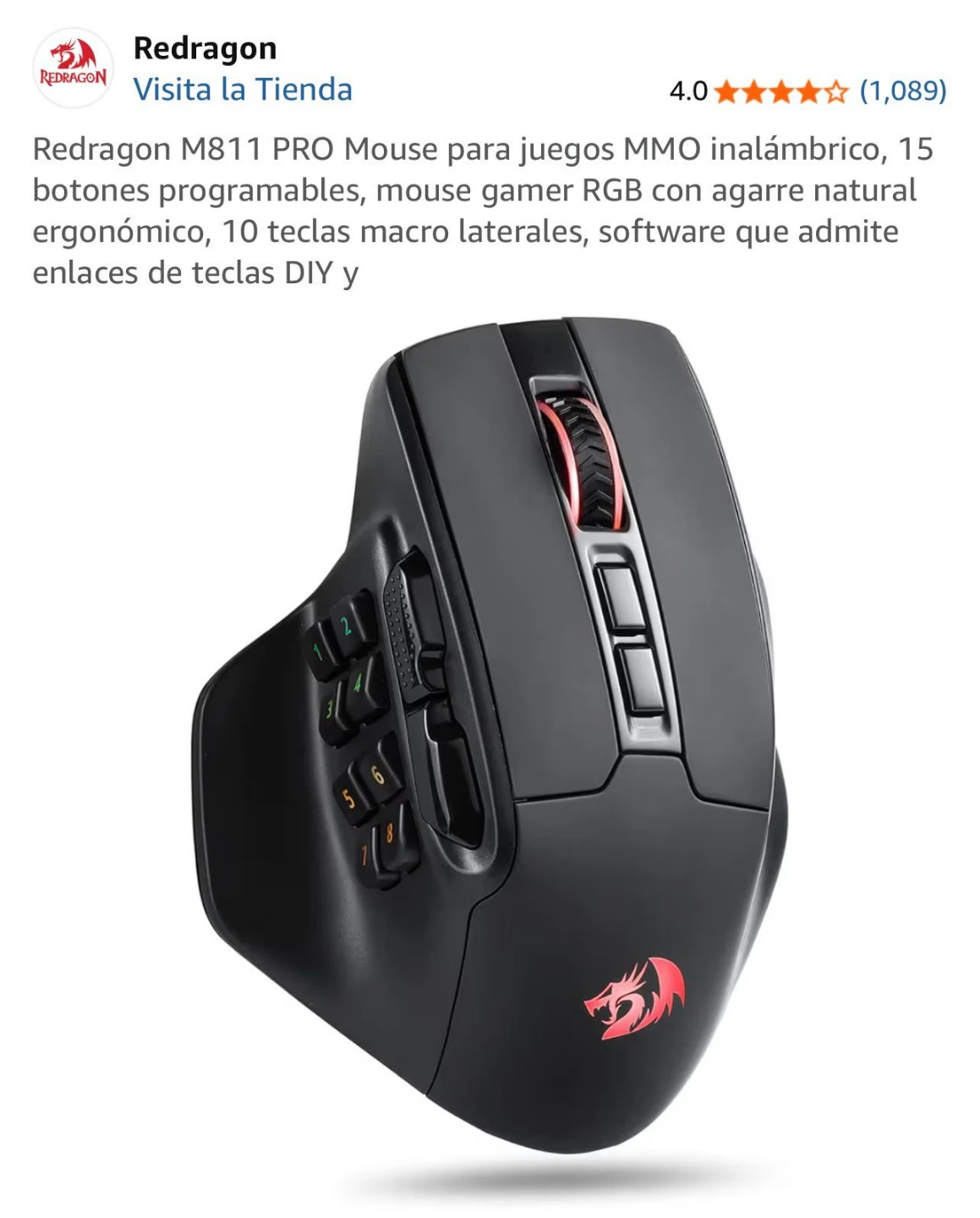 Redragon M811 PRO Wireless Gaming Mouse