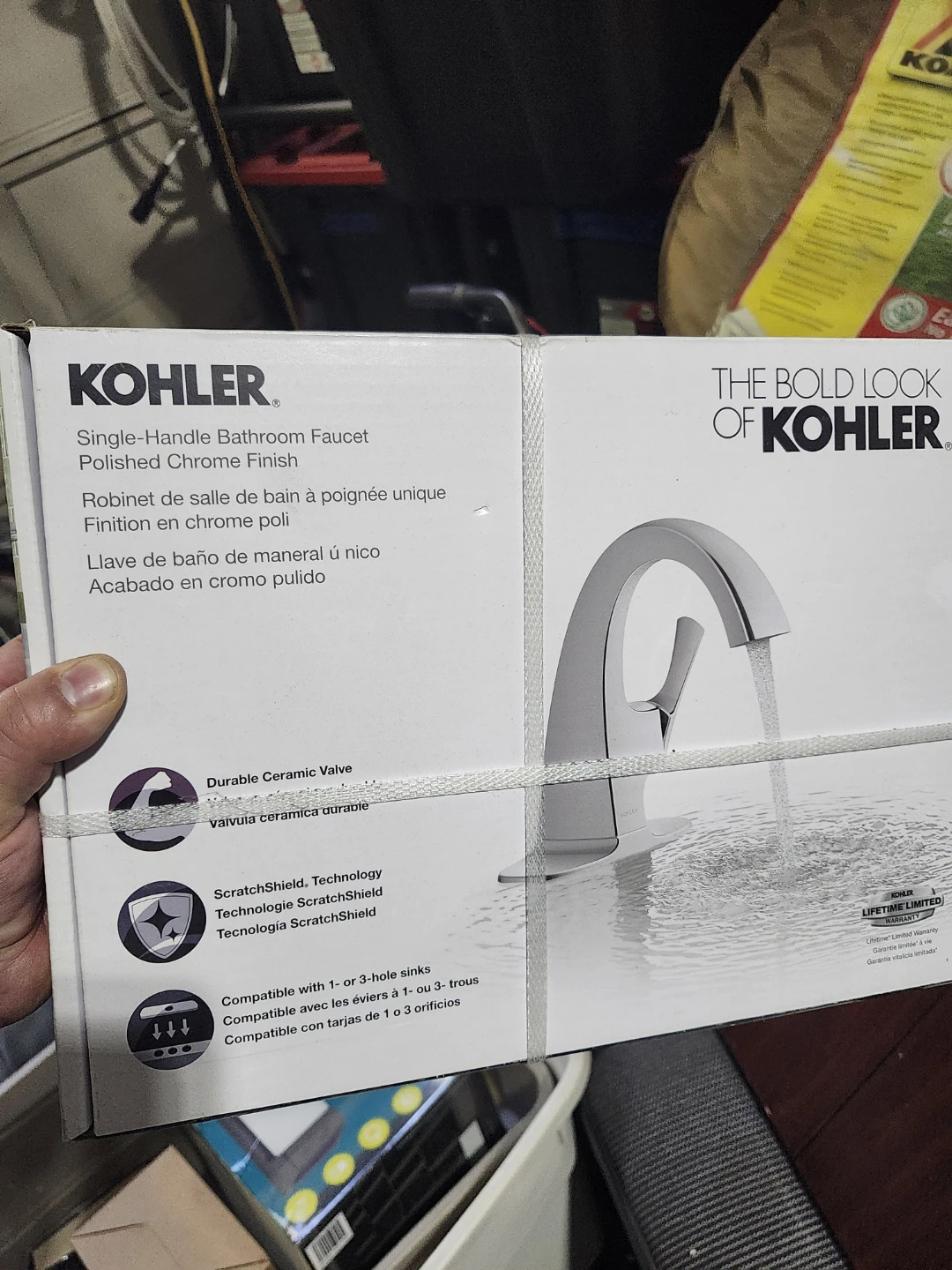 Kohler Single-Handle Bathroom Faucet - Polished Chrome Finish