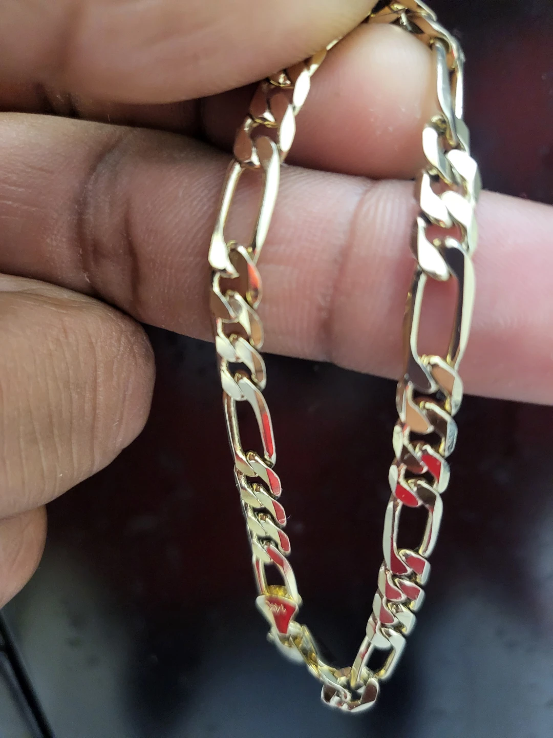 Gold Figaro Chain Bracelet 14k