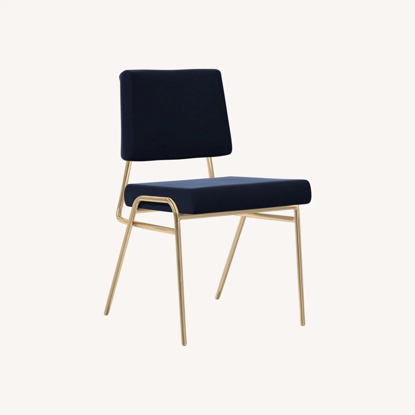 West Elm Fabric Wire Frame Dining Chairs (Set of 4l