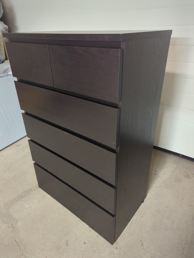 Dark Brown 6-Drawer Dresser - photo 5