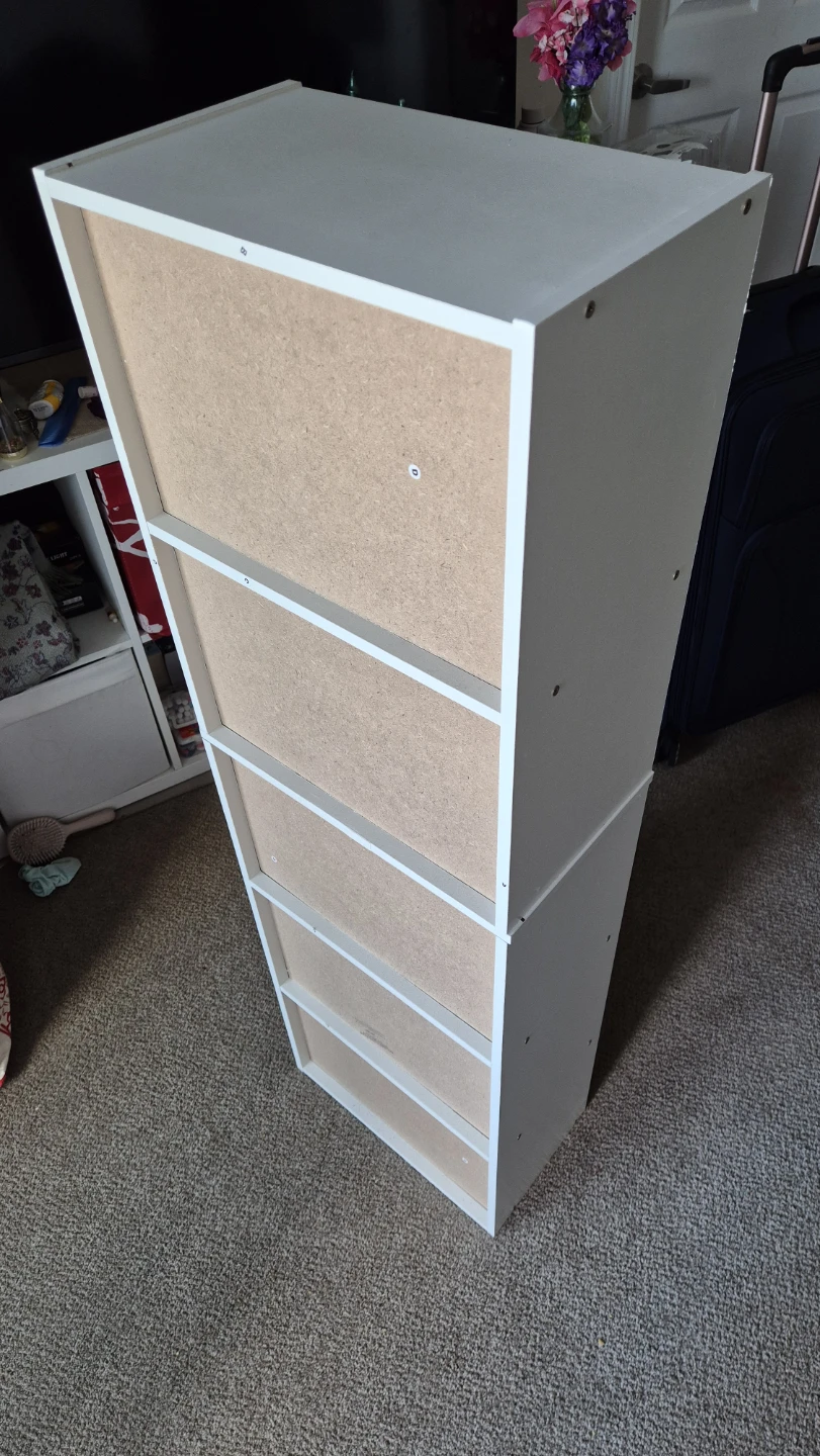 White 5-Shelf Bookshelf - photo 3