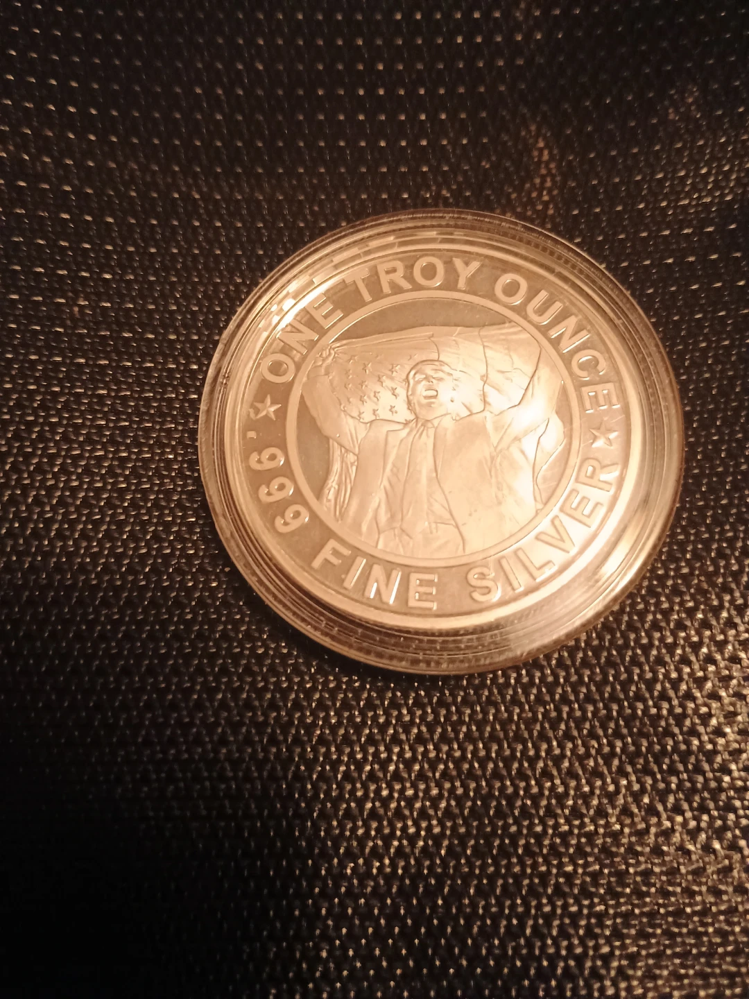 Trump 2024 One Troy Ounce .999 Fine Silver Coin - photo 2
