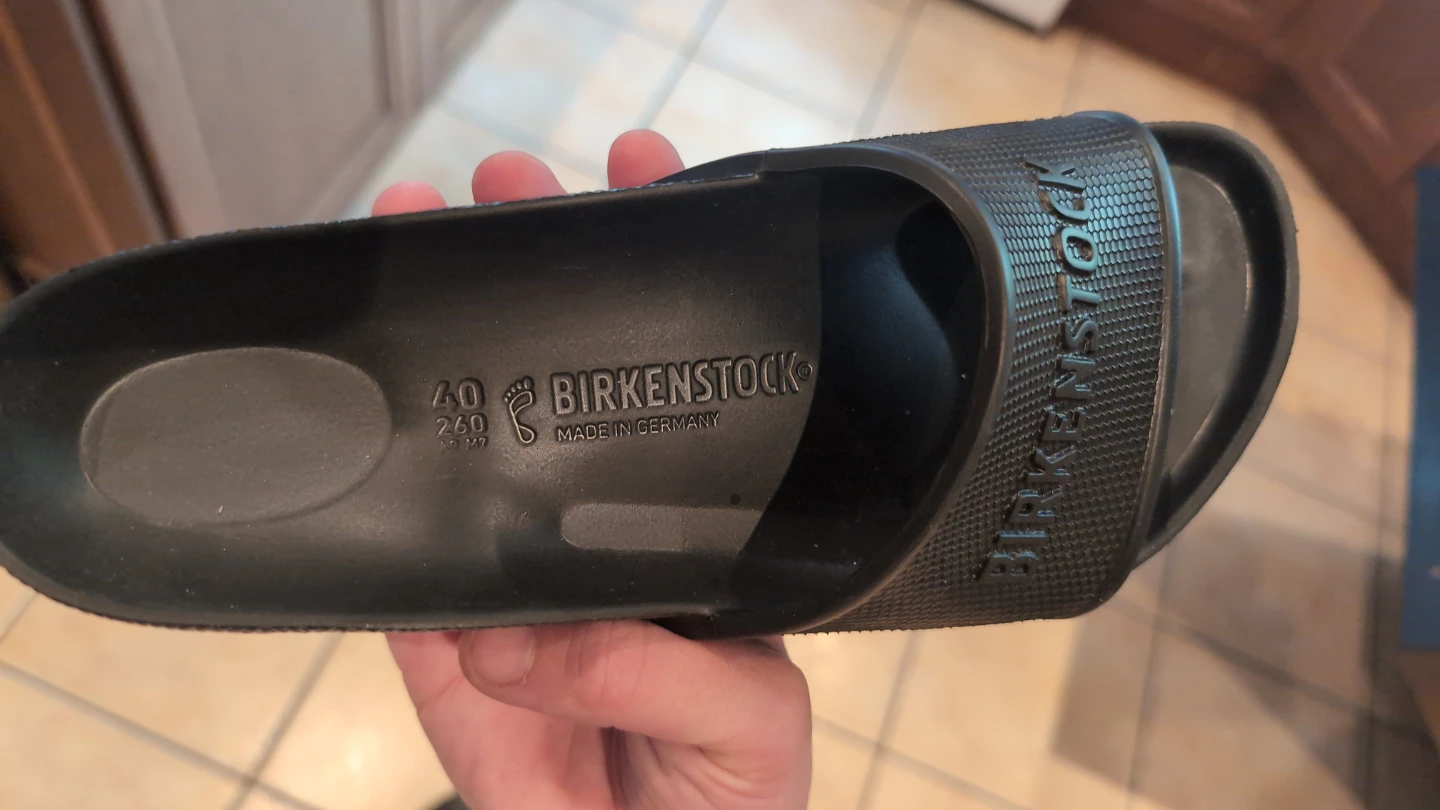 Birkenstock Black Slides Size 40 - photo 3