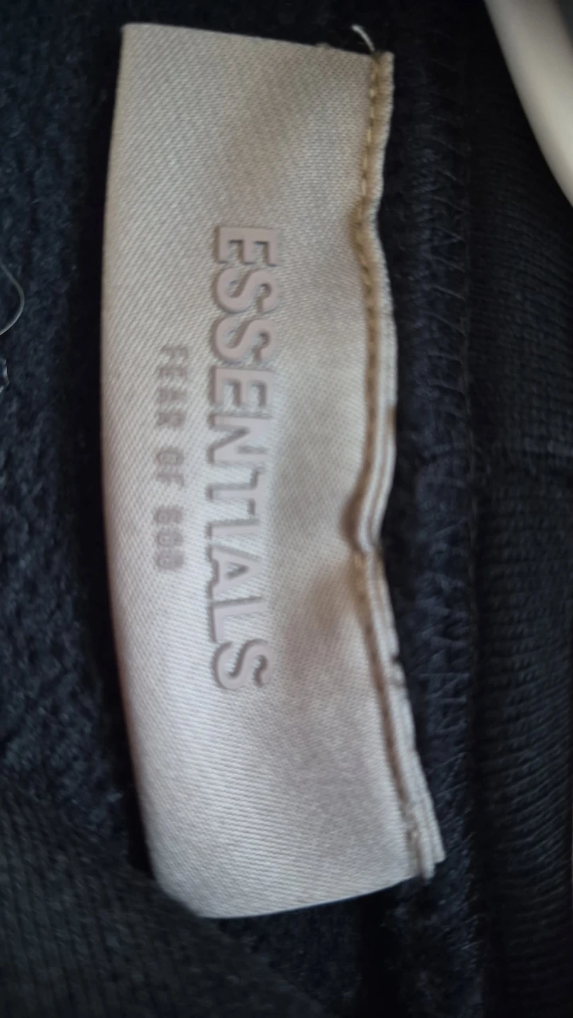 ESSENTIALS Fear of God Black Hoodie and Sweatpants Set - photo 4