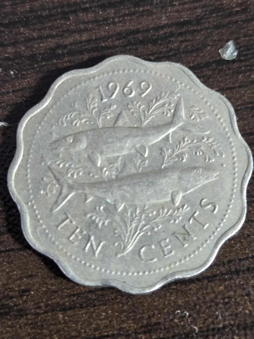 Bahamas Ten Cents Coin 1969
