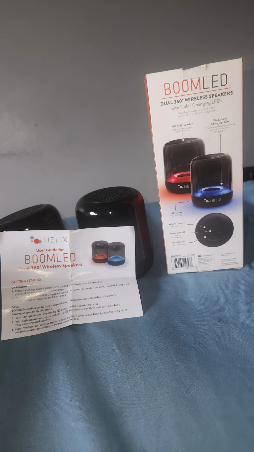 Helix BoomLED speakers