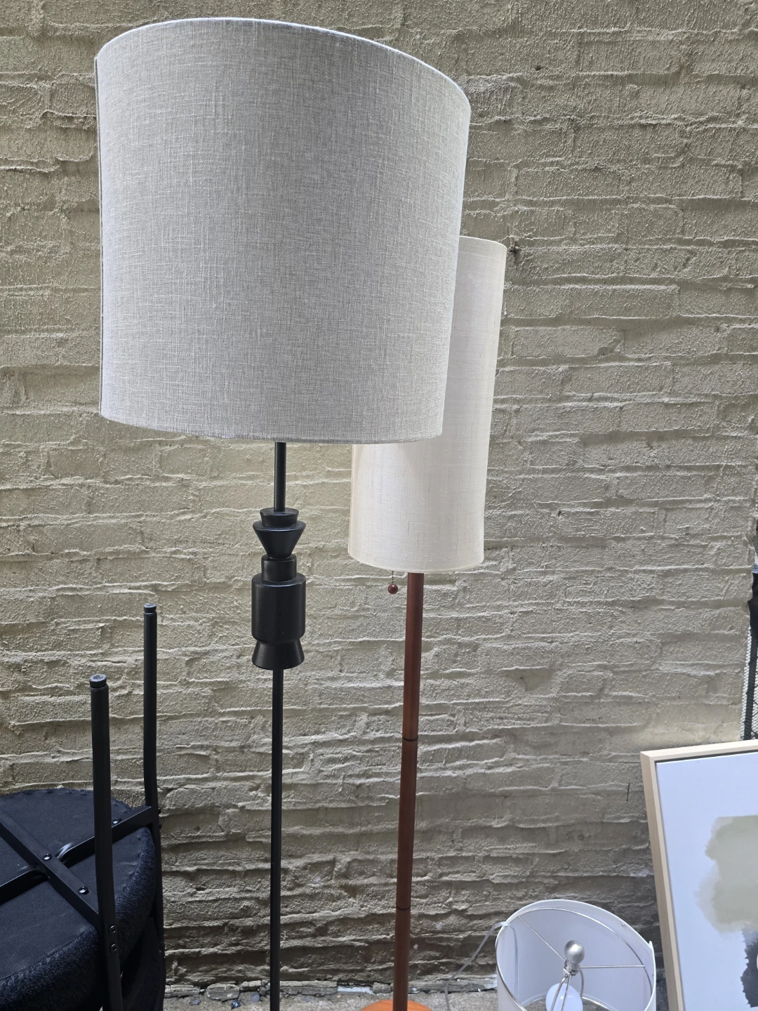 Floor Lamps with Fabric Shades