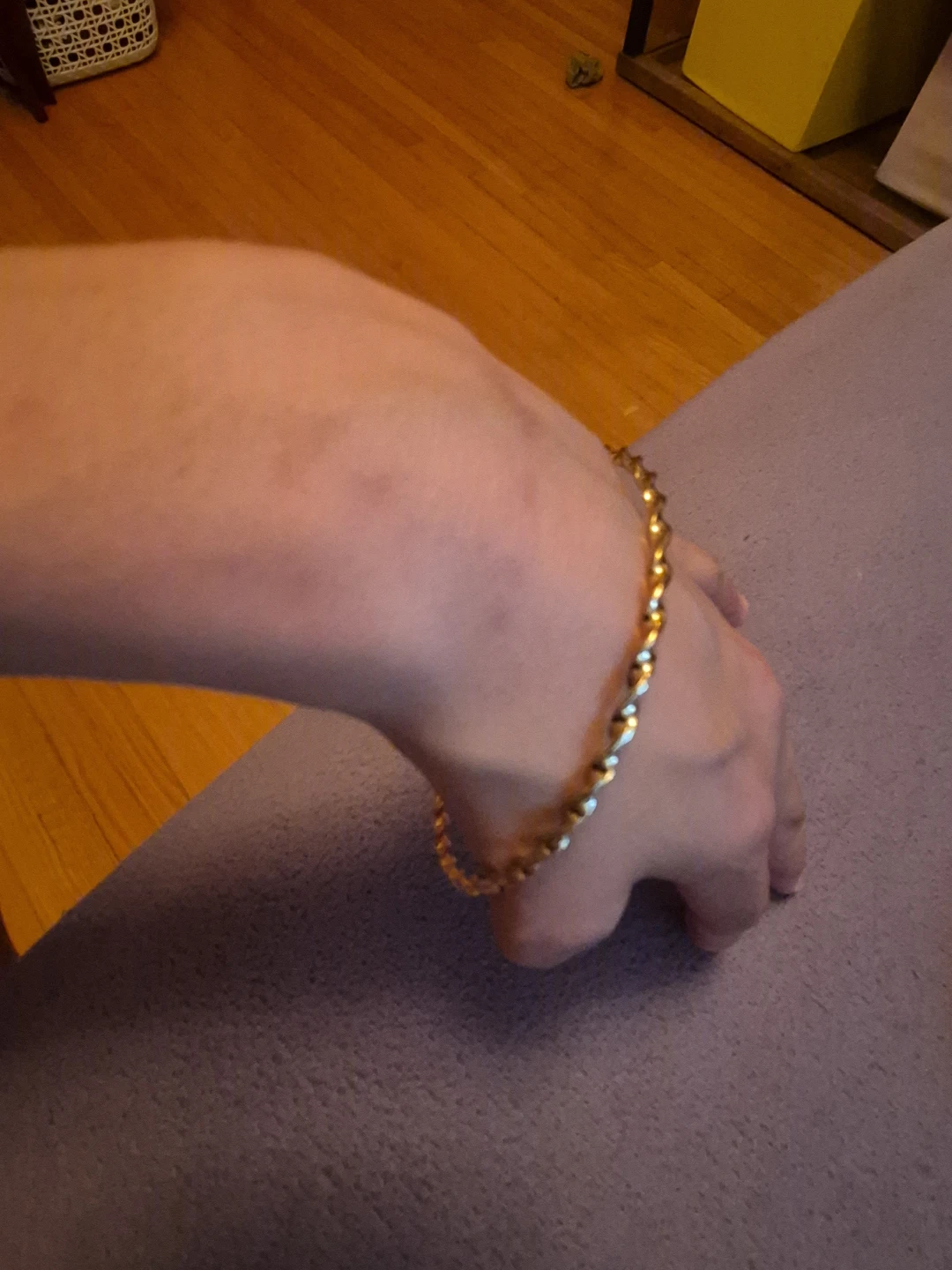 Set of 3 Bracelets - Gold Tone, Rose Gold Tone, Pink & Gold Tone - photo 4
