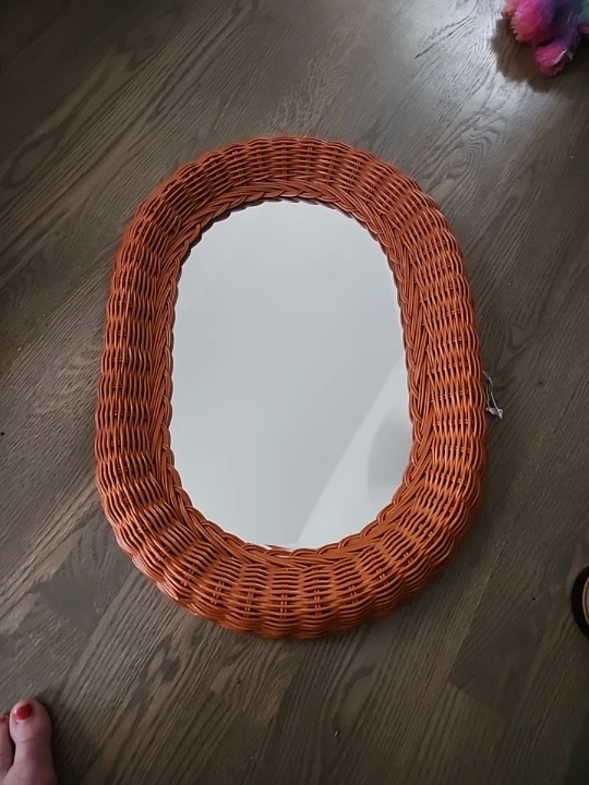 Woven Oval Mirror - photo 3