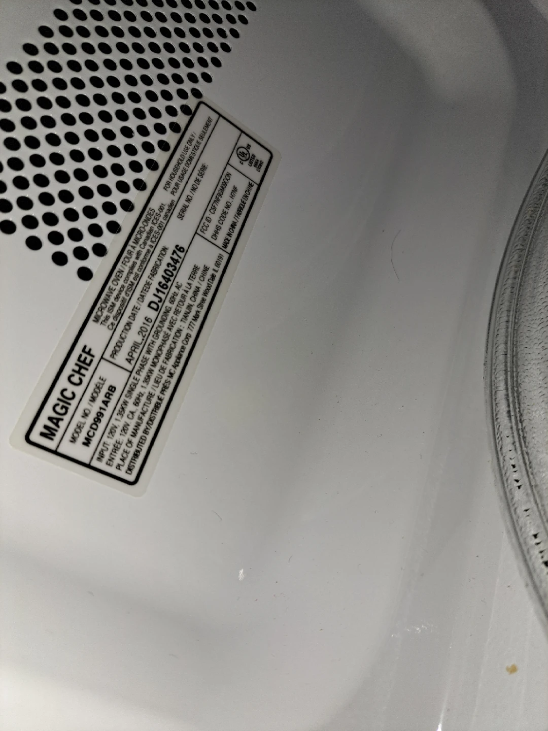 Black Microwave small, Majic Chef - photo 2