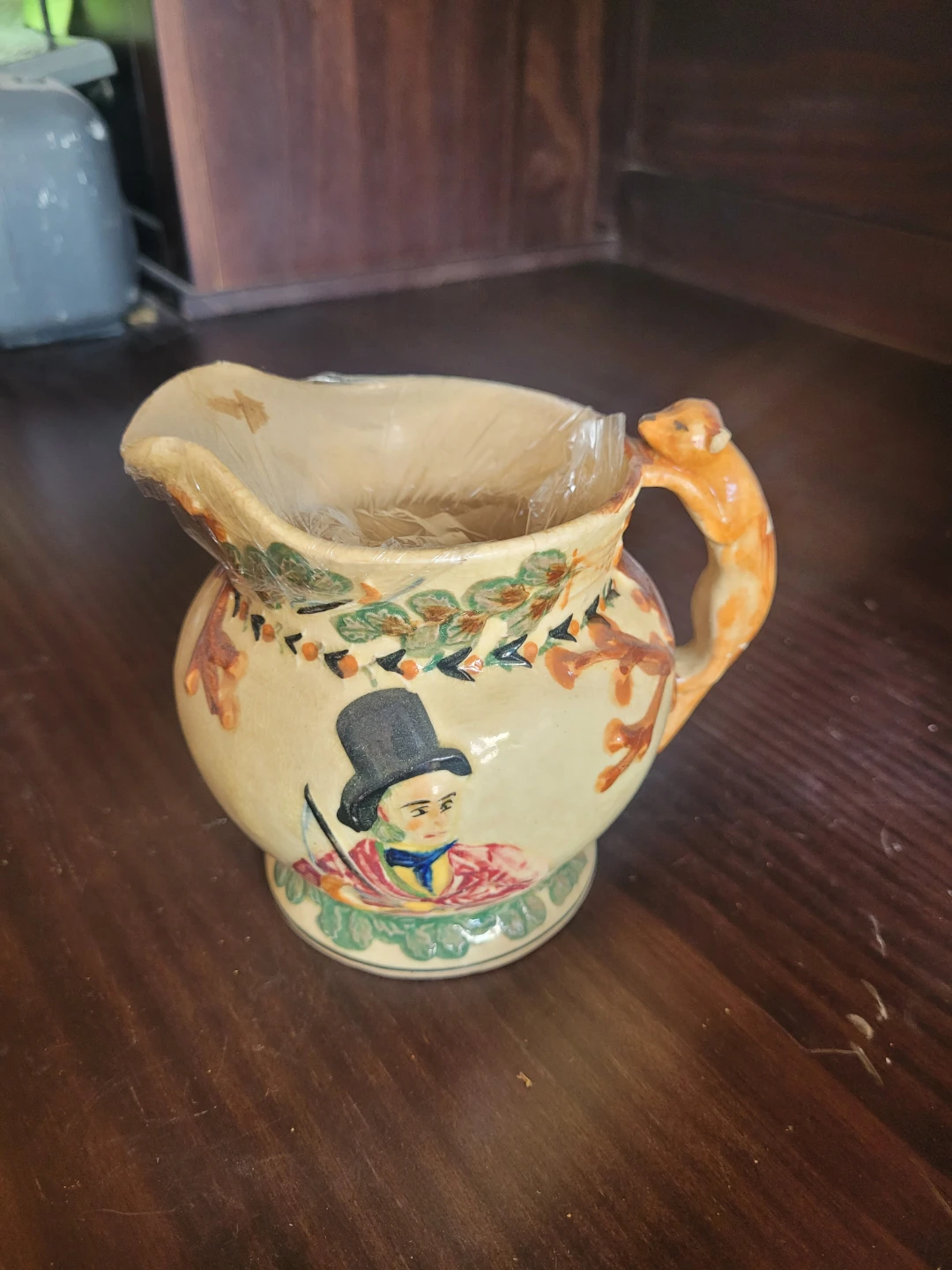 antique Crown Devon Fielding's musical jug