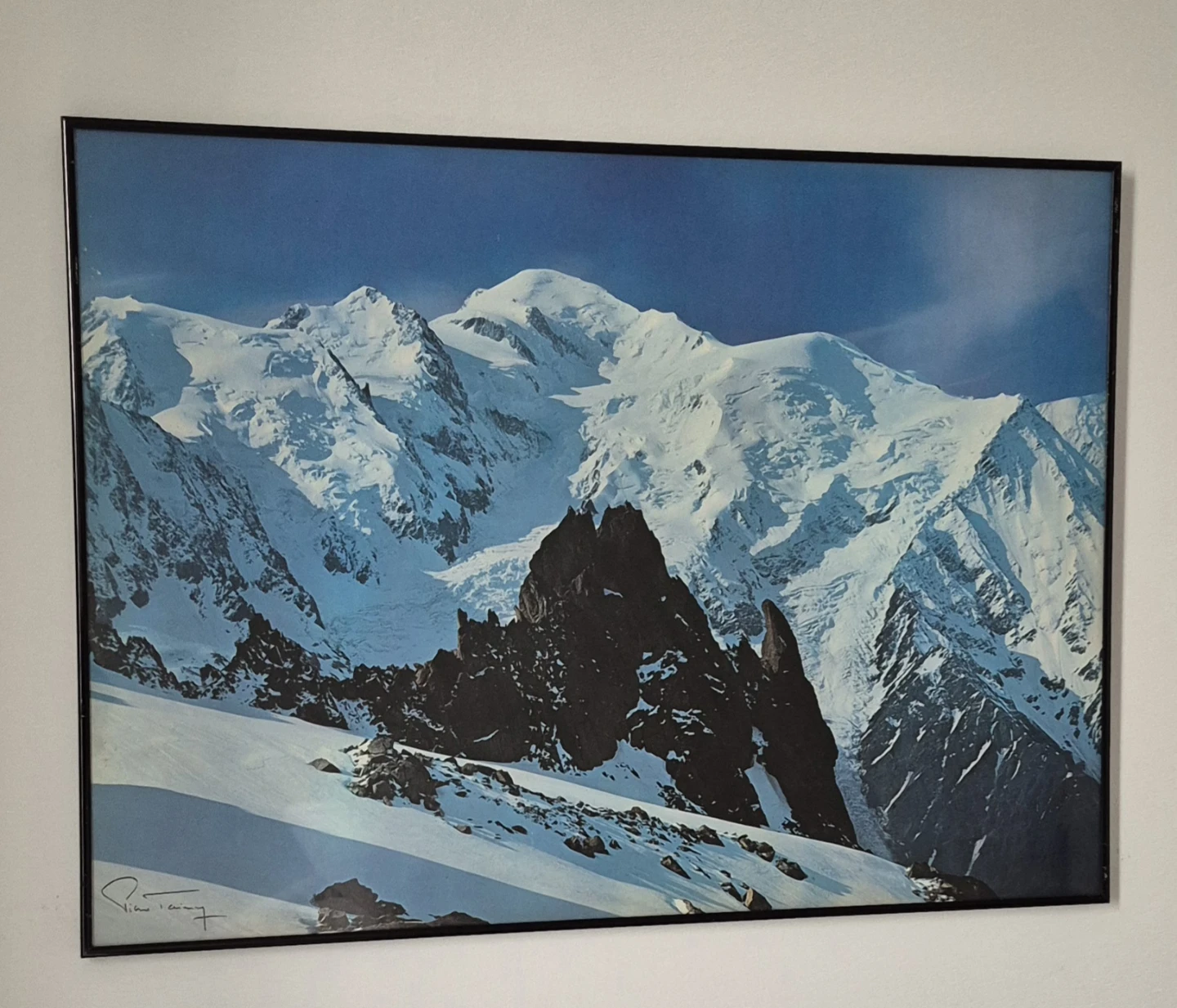 Framed Mountain Landscape Print