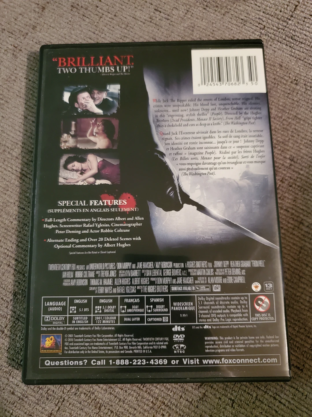 From Hell DVD ⚽ - photo 2