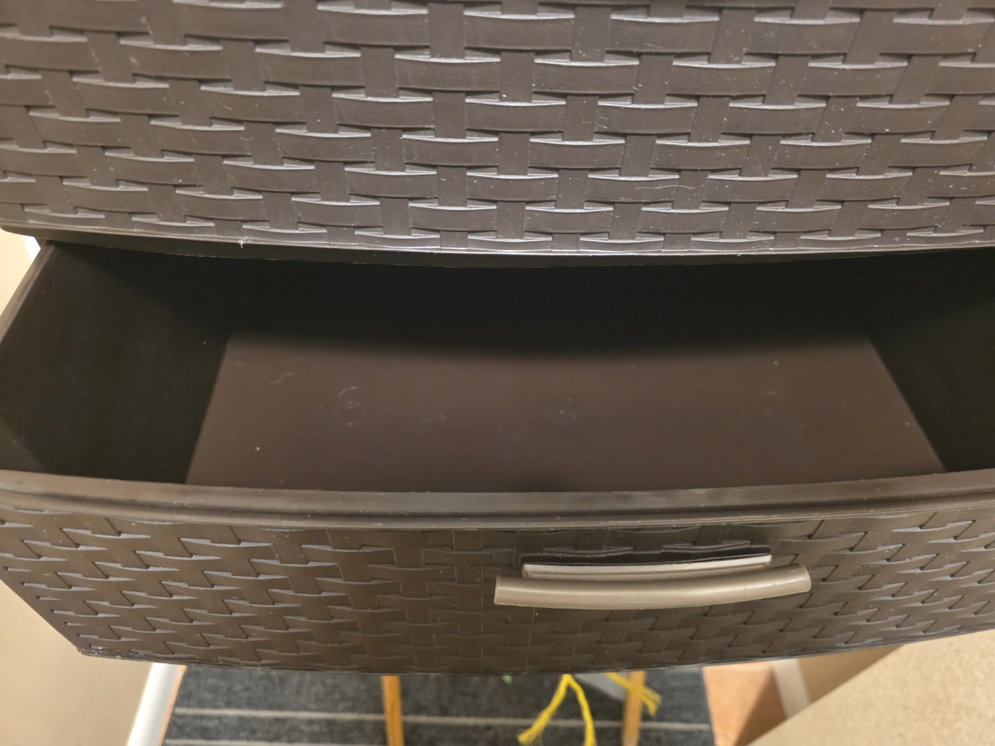 Dark Brown 3-Drawer Plastic Storage Unit - photo 5