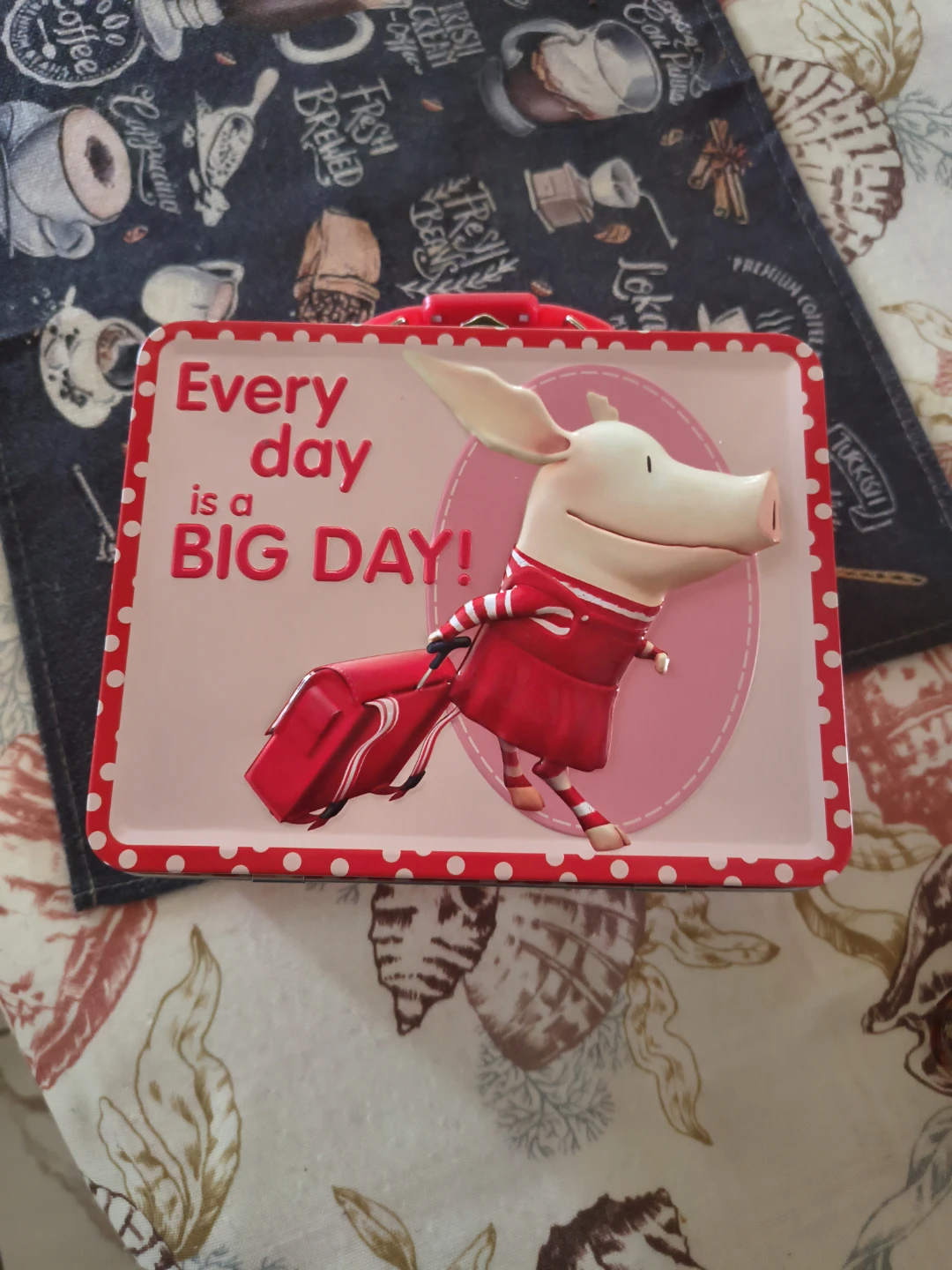 Olivia "Every Day is a BIG DAY!" Tin Lunch Box