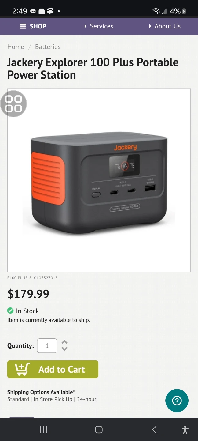 Jackery Explorer 100 Plus Portable Power Station