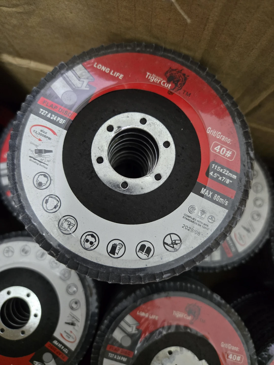 Tiger Cut Flap Discs 40 Grit 4.5" x 7/8" - photo 4