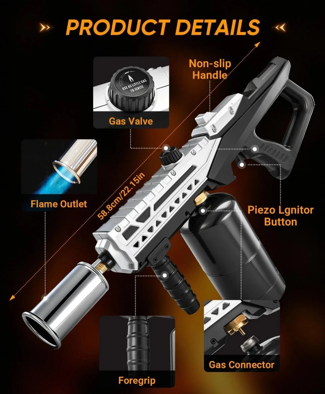 Saker Multi-Use Propane Torch Gun - photo 4