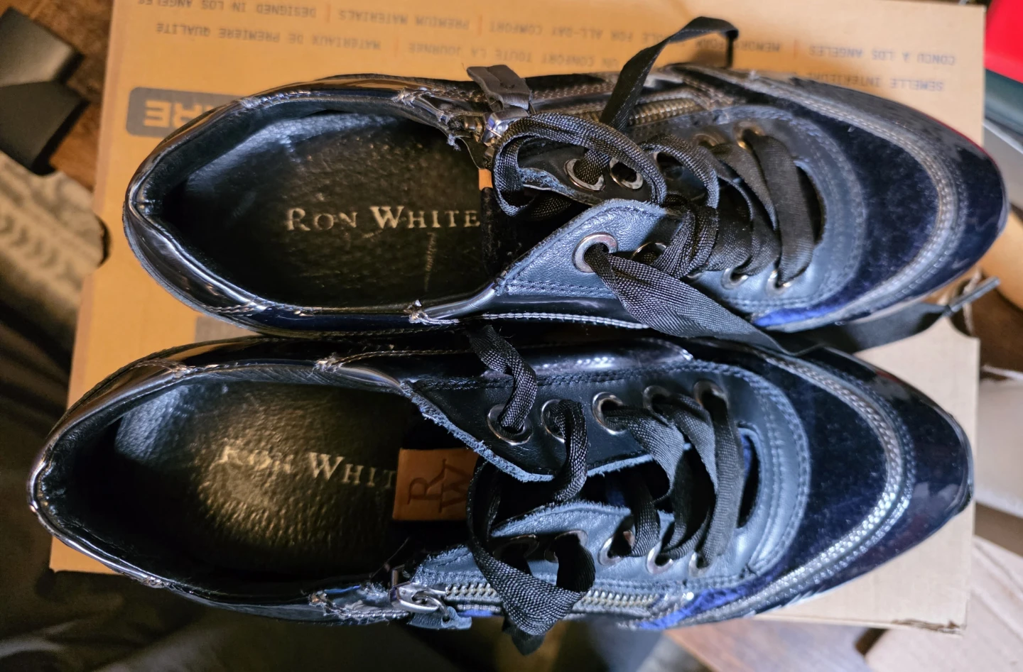Ron White Mixed-Media Designer Sneakers Ladies size 41 (Eur) - photo 3