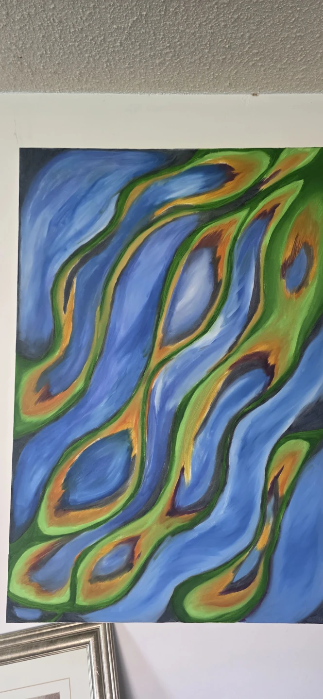 Abstract Wave Painting