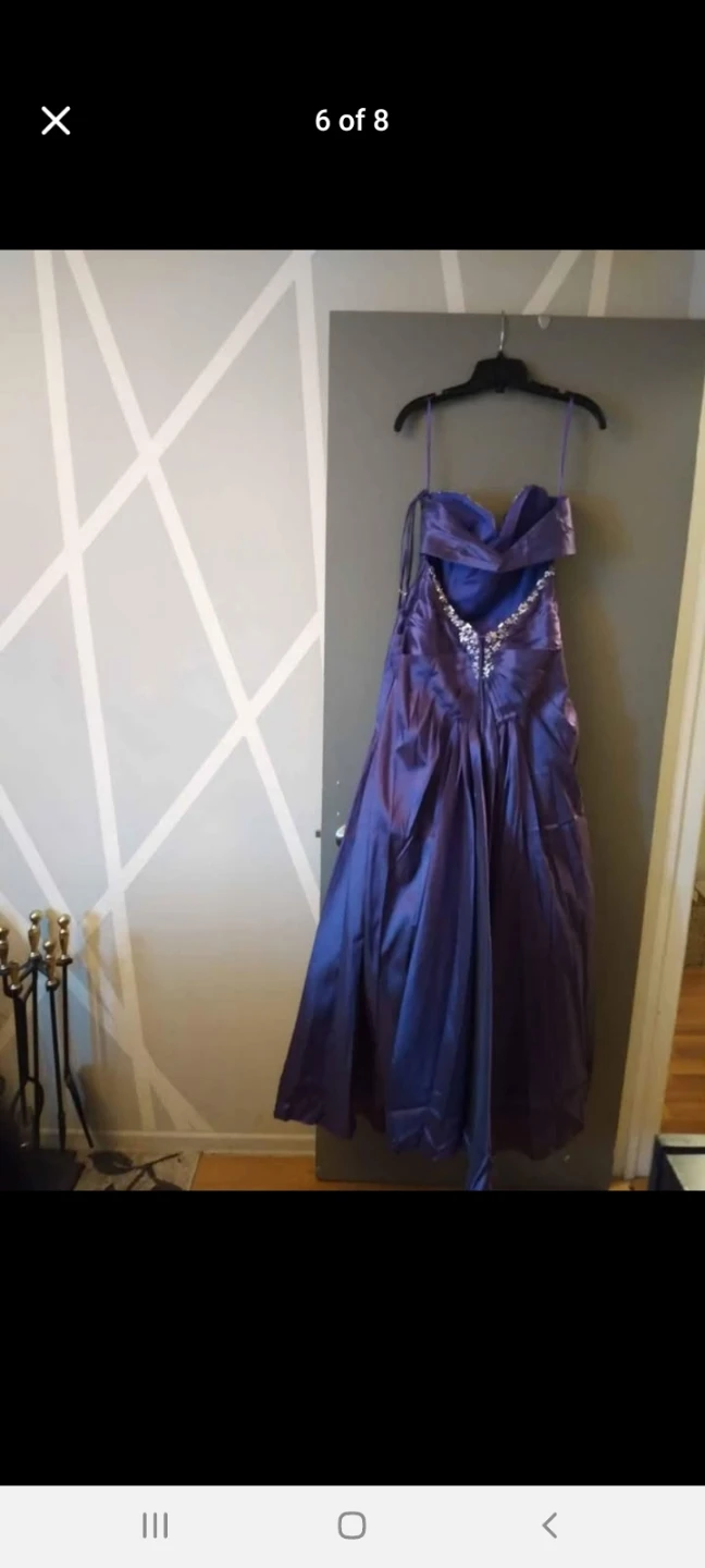 Purple Formal Dress with Rhinestones - photo 5