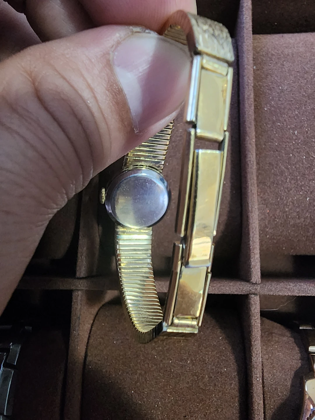⚽ Condor 35 Women's Gold Tone Watch with Garnet Bezel - photo 4