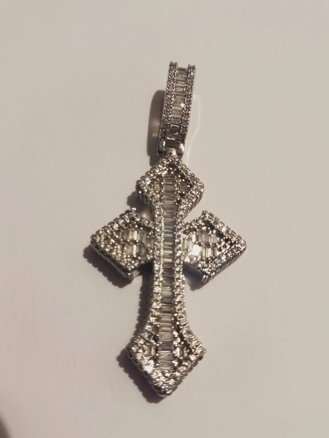 New !! Beautiful Sparkling Rhinestone Cross Pendant Charm - photo 2