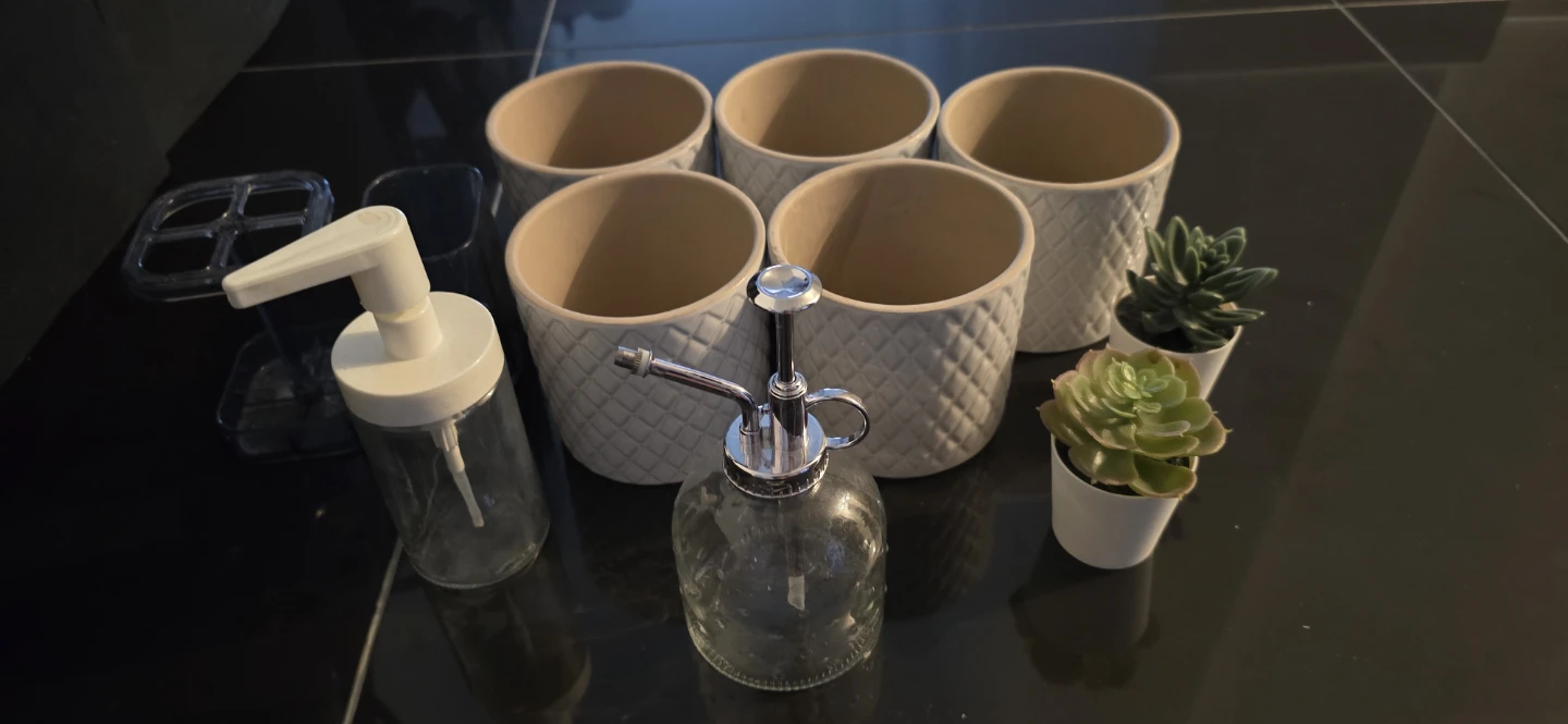 Ikea Set of Planters, Dispenser, Spritzer,