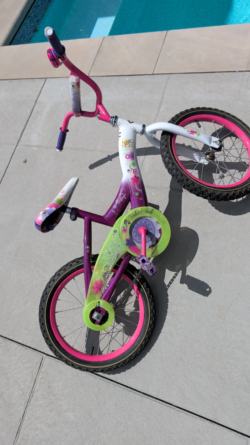 Tinkerbell Kids Bike - Pink/Purple - photo 2