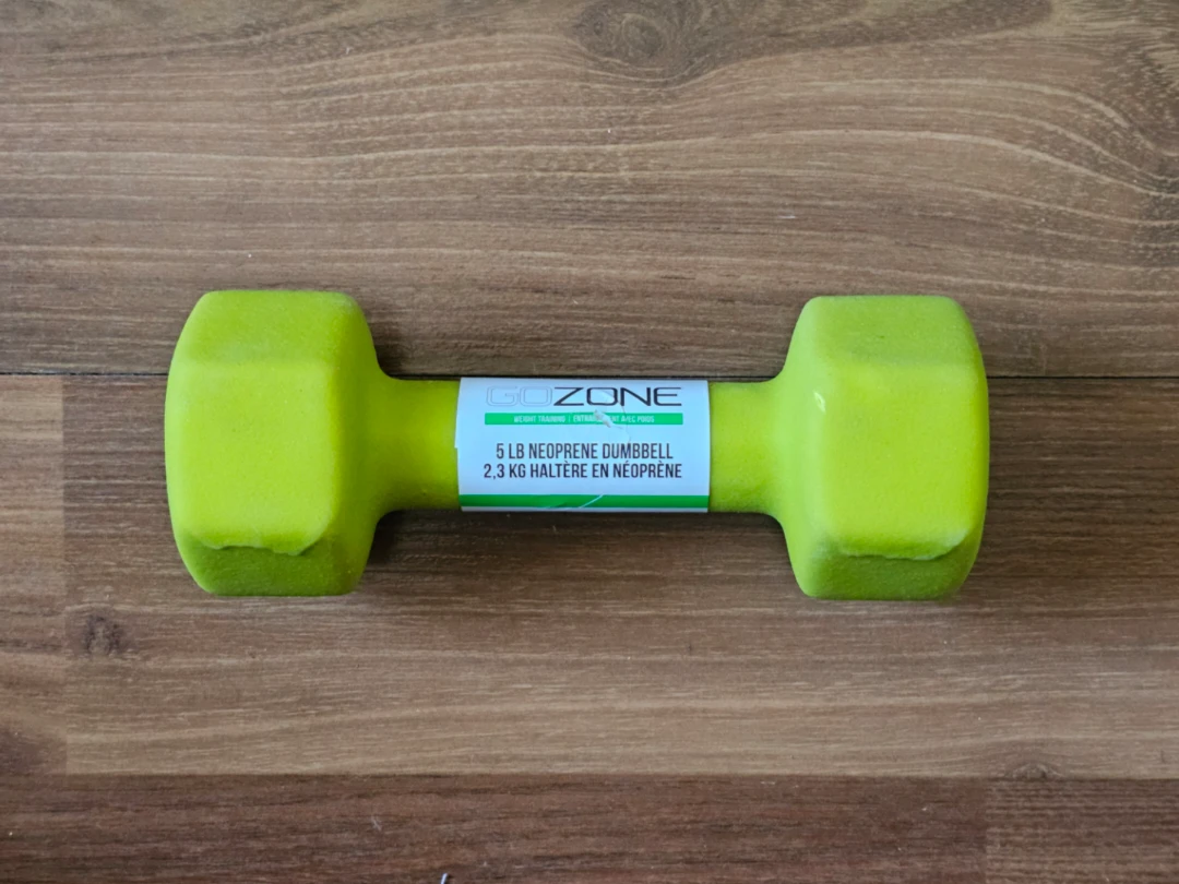 GOZONE 5 LB Neoprene Dumbbell