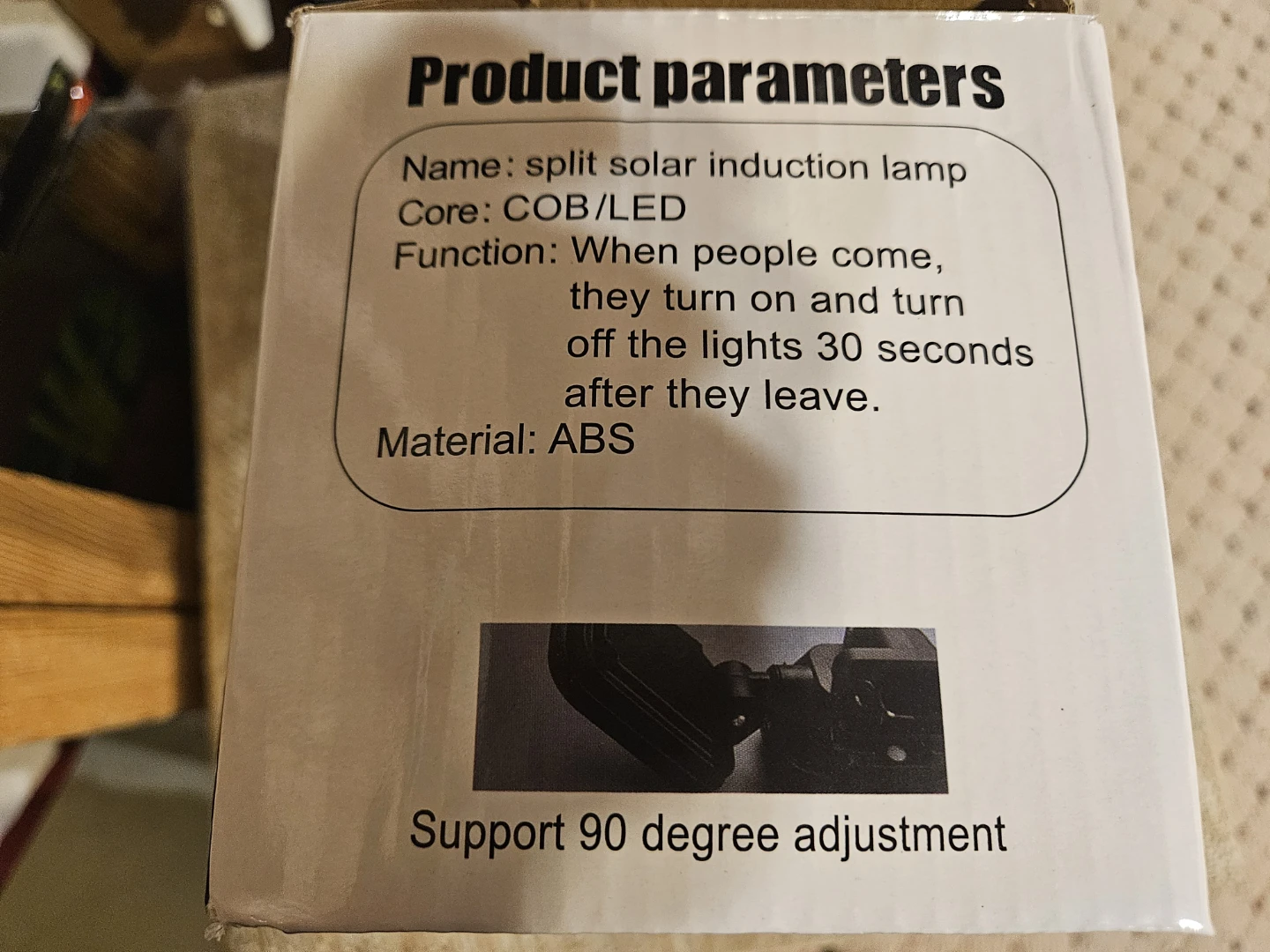 Outdoor Split Motion Sensor Solar Wall Lamp FL - 1725B - photo 2