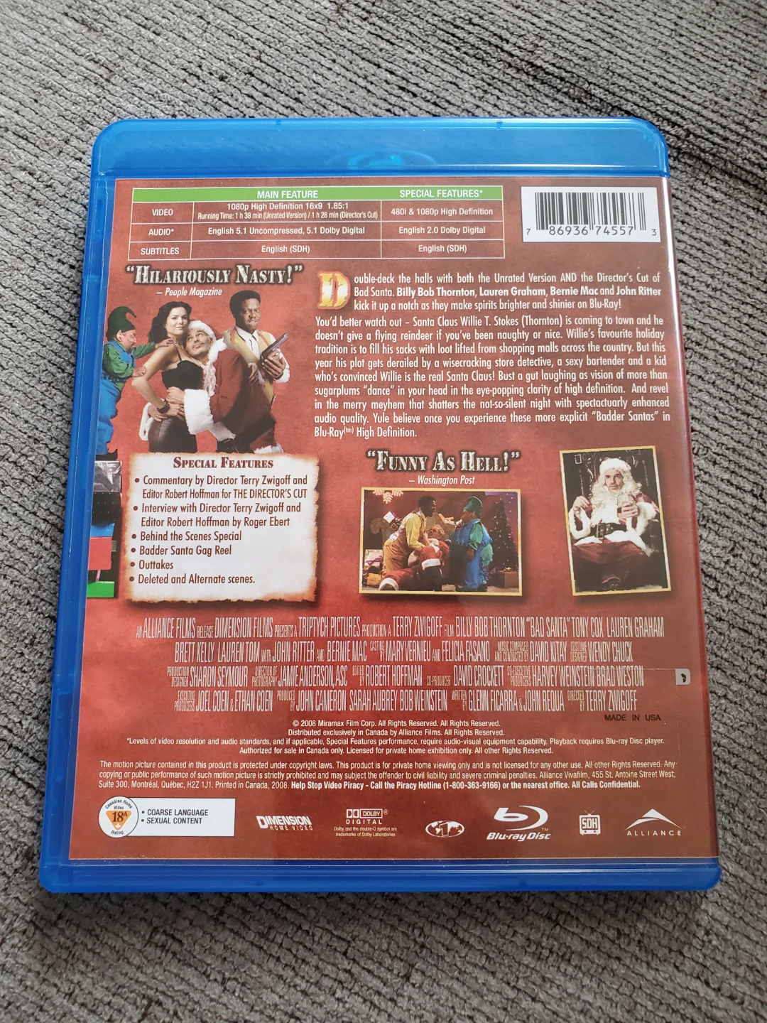 Bad Santa Blu-Ray ⚽️ - photo 2