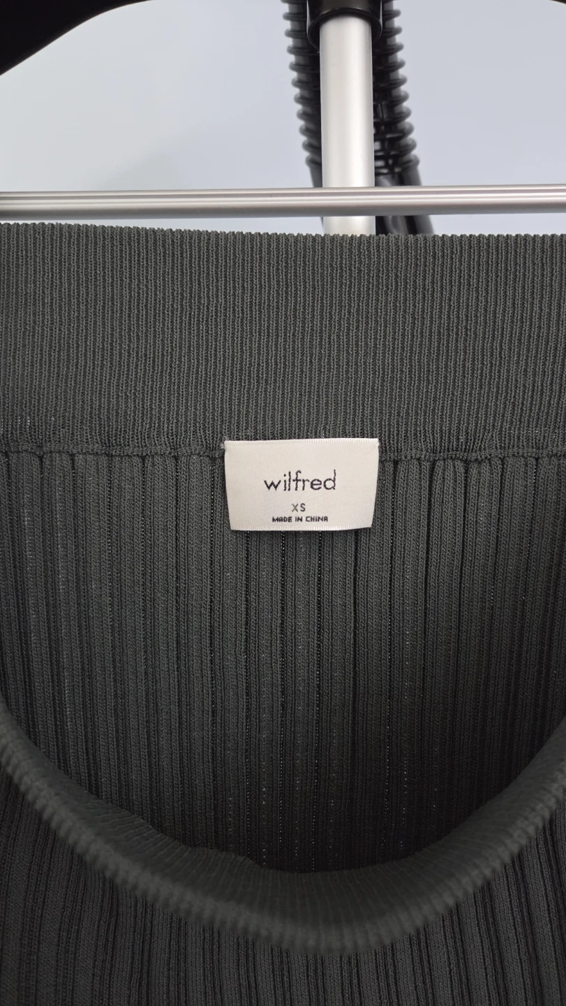 Wilfred Ribbed Pencil Skirt XS - photo 3