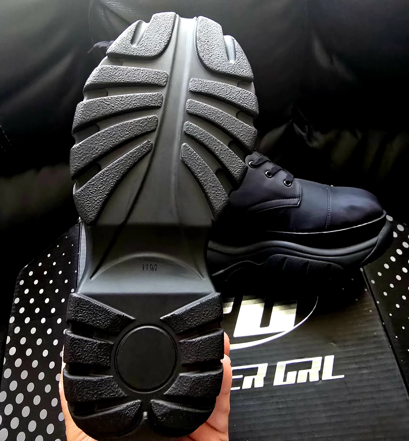 Brand new All Black Combat Boots for sale - photo 4
