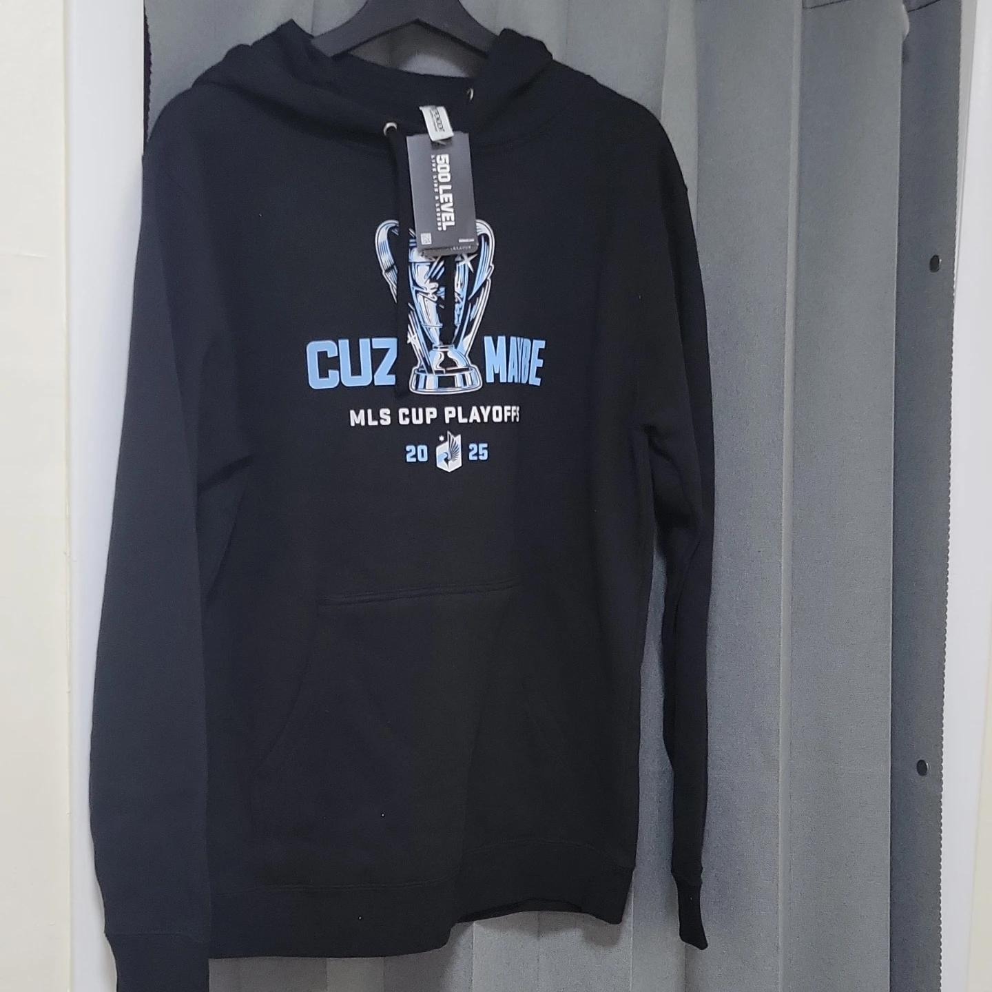 500 Level "Cuz Maybe" MLS Cup Playoffs Hoodie Size S - photo 3