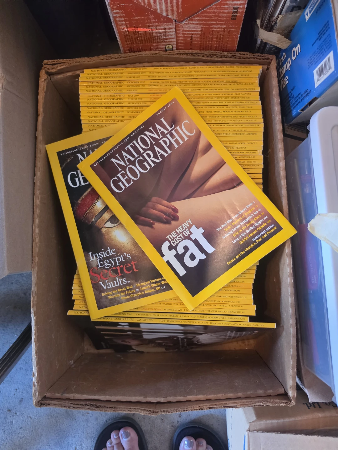 1999 to 2004 national geographic magazines