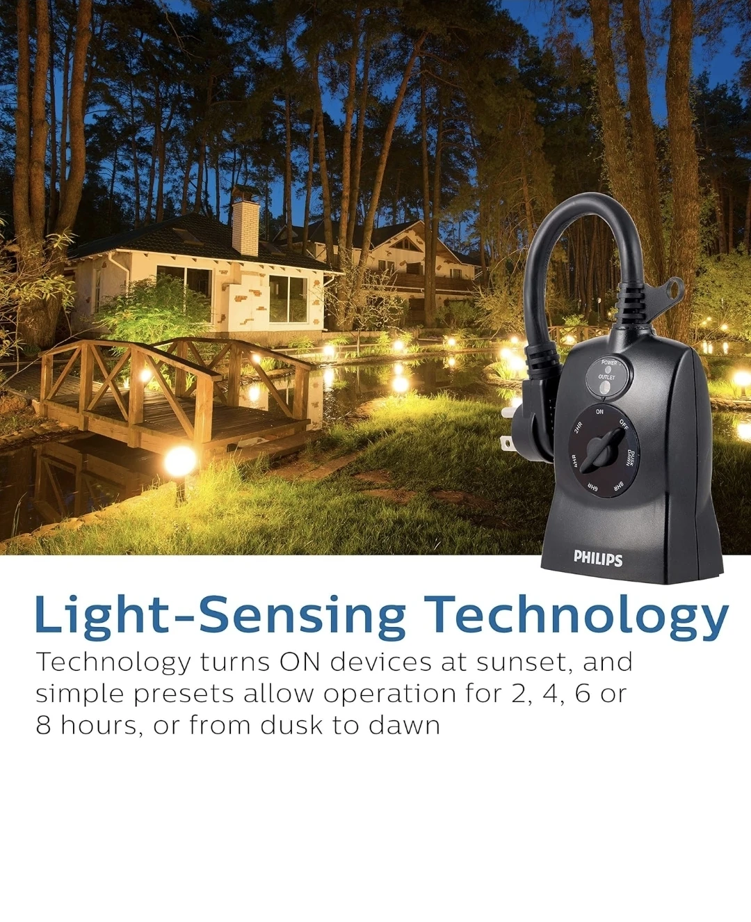Brand New Philips Light-Sensing Countdown Timer 2-8 Hours - photo 5