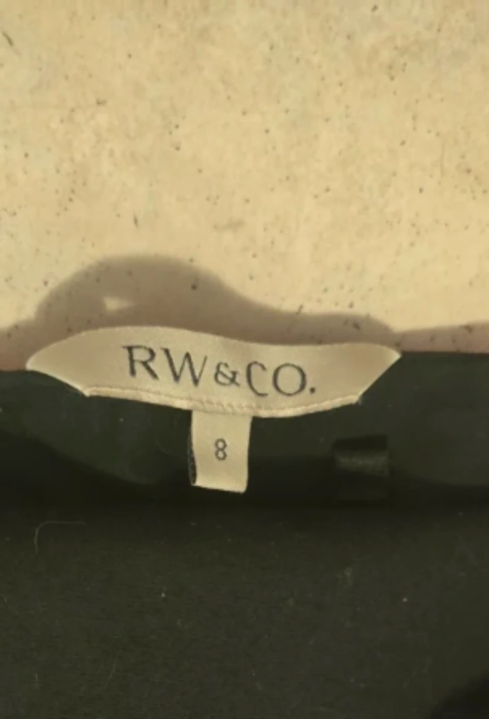 ⚽ RW & CO. Black Strapless Dress with Ribbon Detail - Size 8 - photo 3