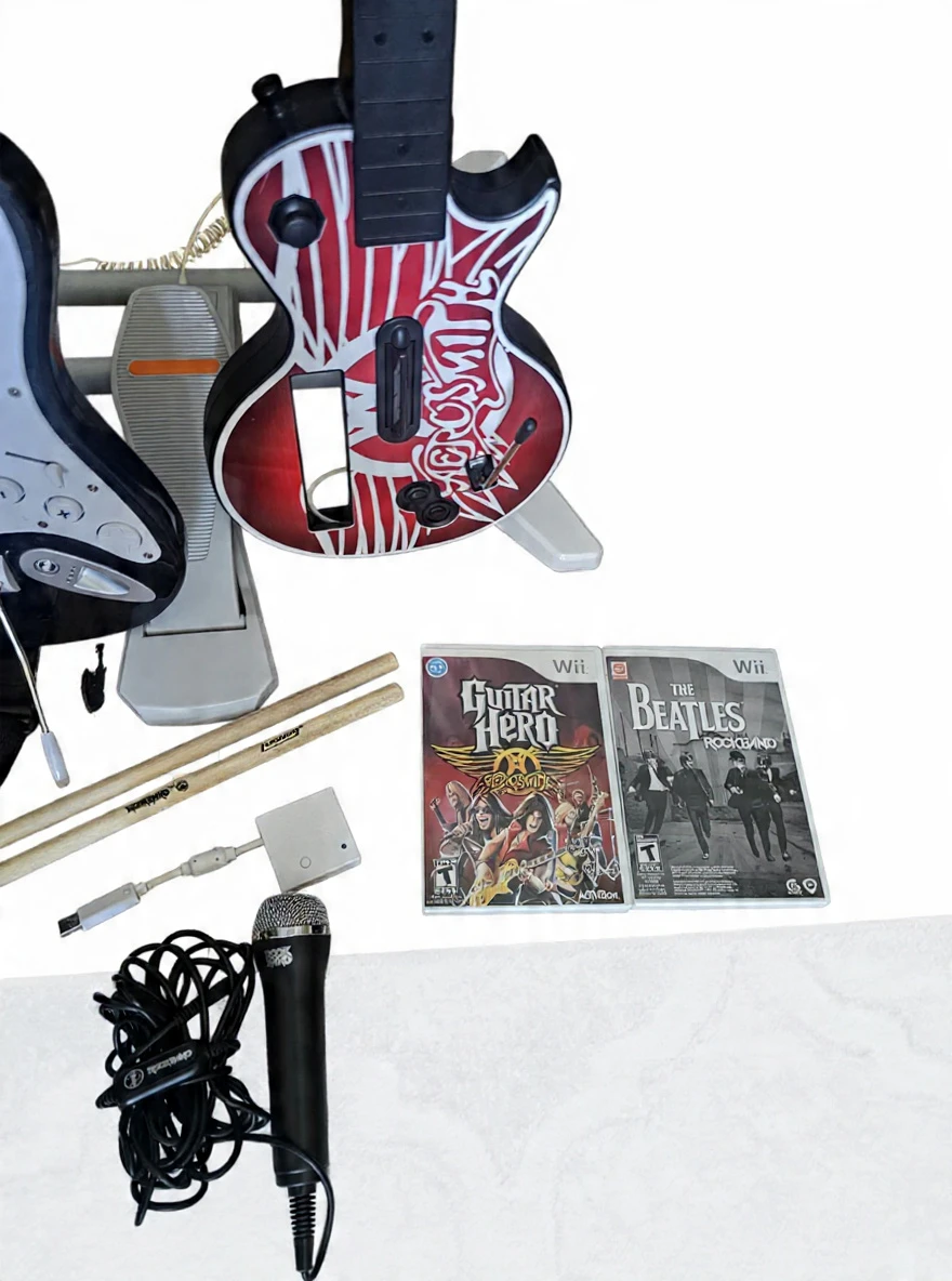 Nintendo Wii Rockband Bundle - photo 3