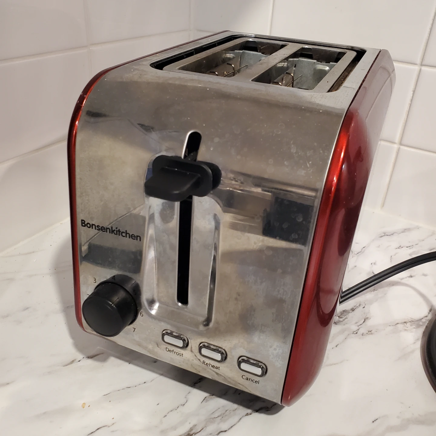 Bonsenkitchen 2-Slice Toaster - Red