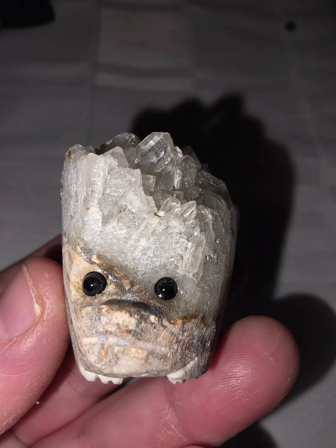 ⚽Hand-carved Crystal Quartz Creature/hedgehog