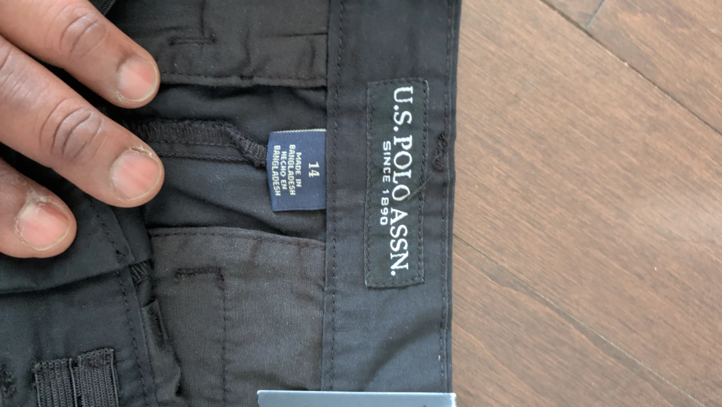U.S. Polo Assn. Pantalon noir grandeur 14 - photo 2