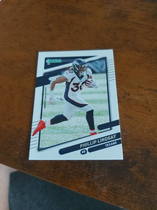 Phillip Lindsay Houston Texans NFL Trading Card