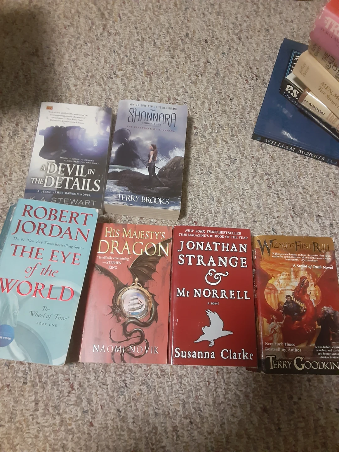 Adult fantasy paperbacks