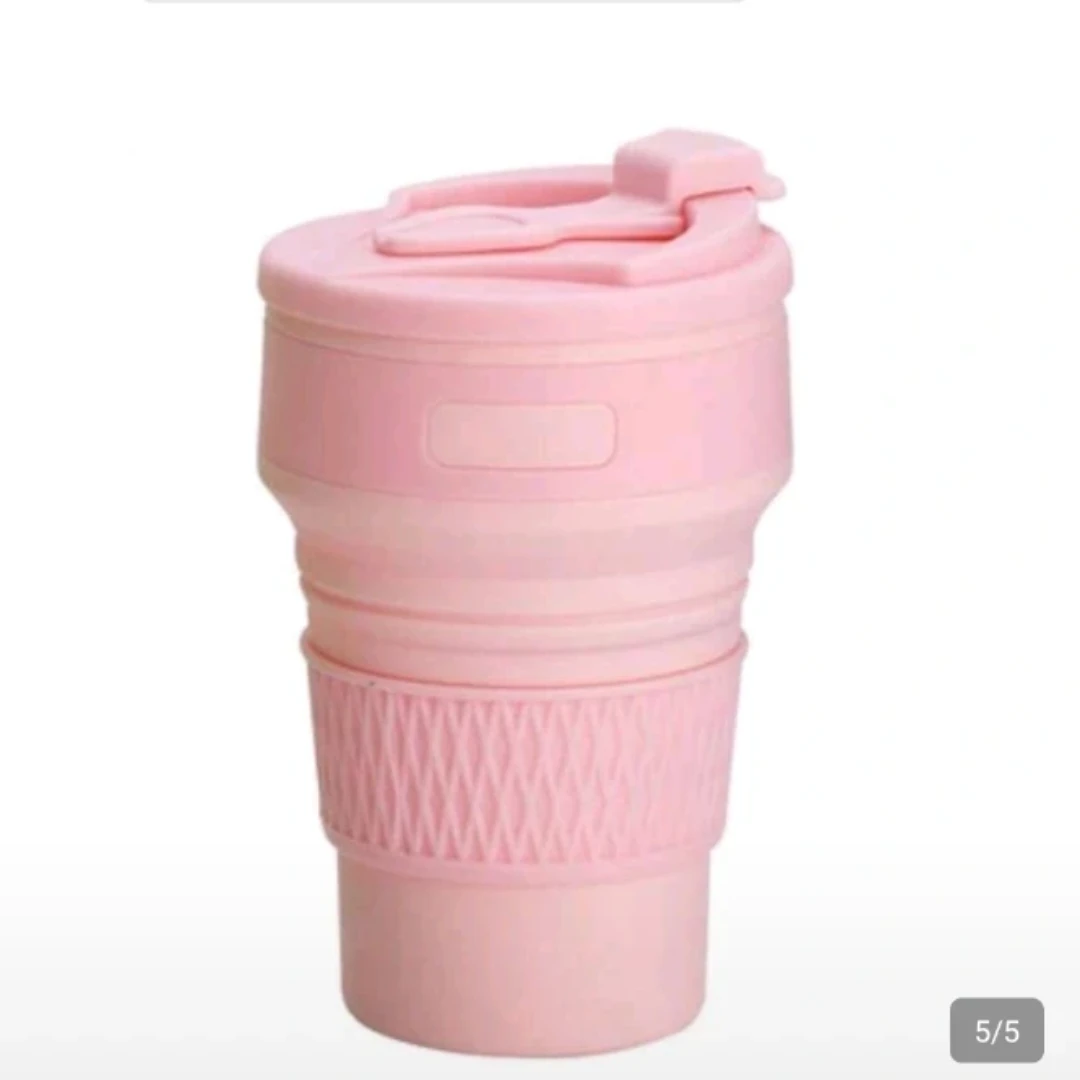 1pc 350ml Silicone Collapsible Water Cup, Portable - photo 2