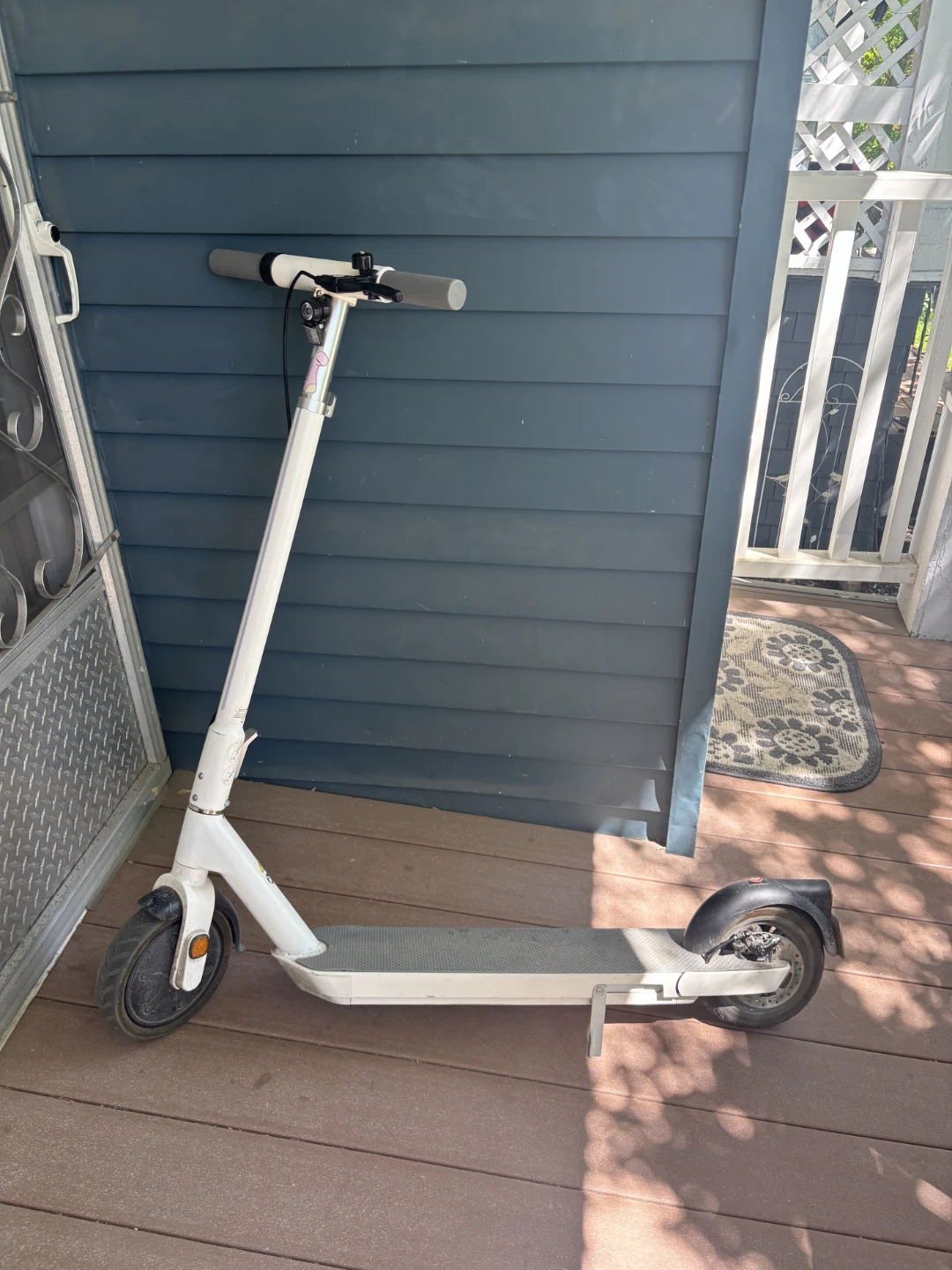 White Electric Scooter