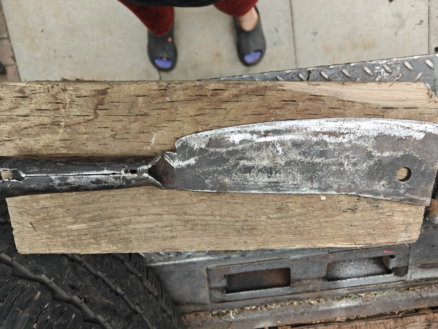 Vintage Meat Cleaver - photo 2