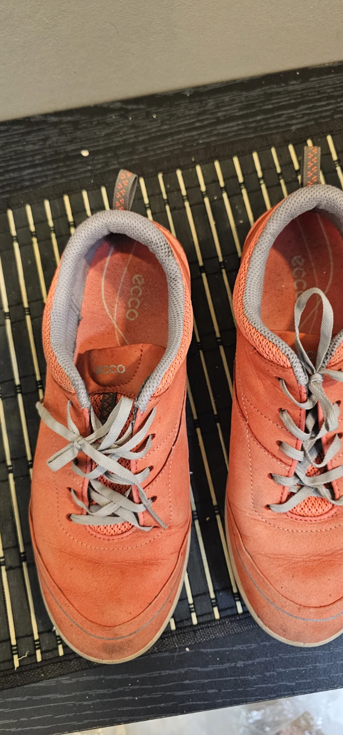 ECCO Orange Suede Sneakers - photo 3