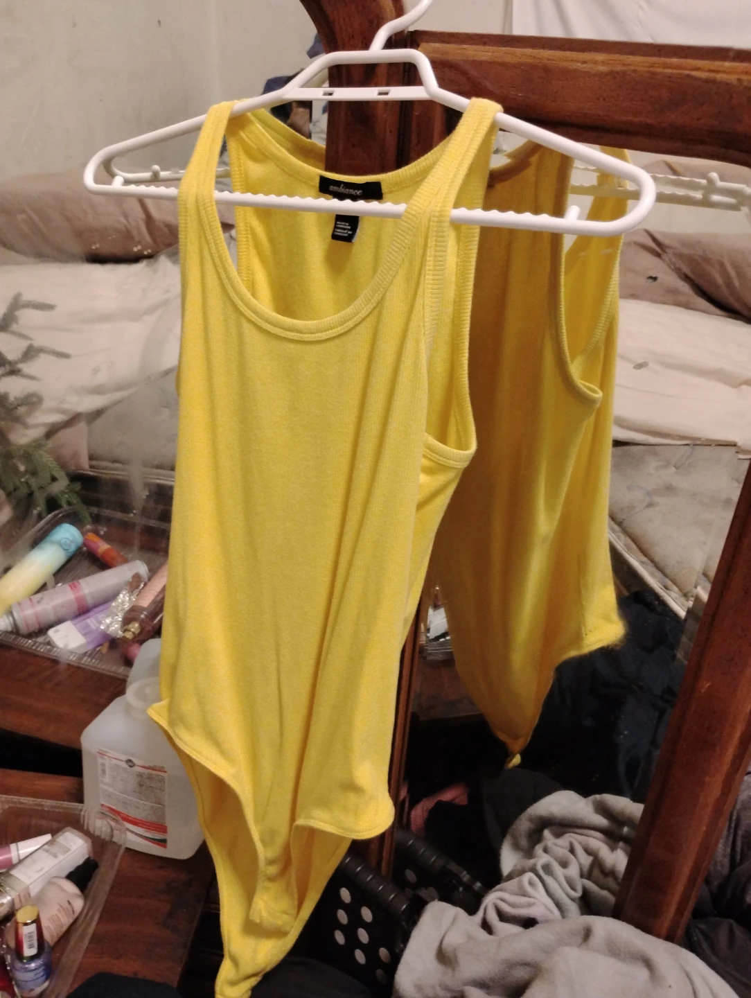 Ambiance Yellow Tank Top Bodysuit